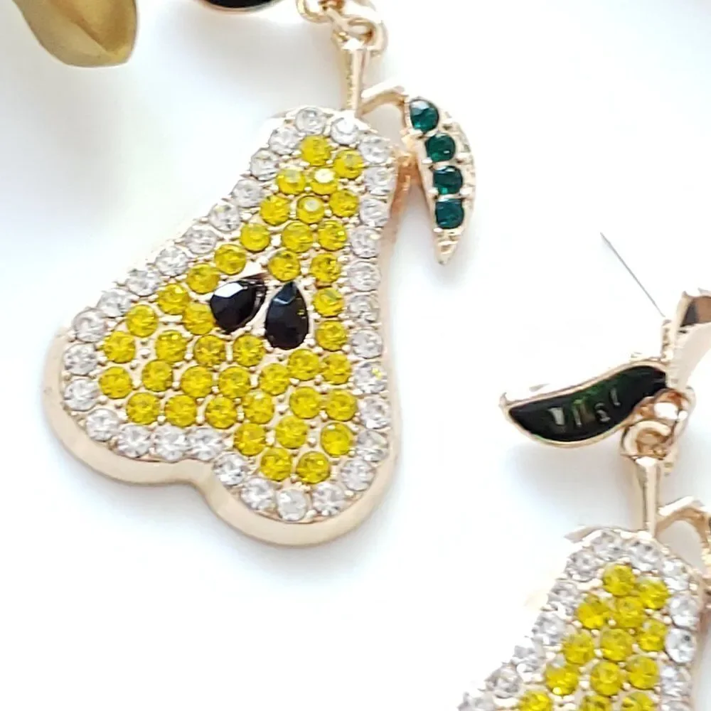 New! Zara Pear Post Earrings